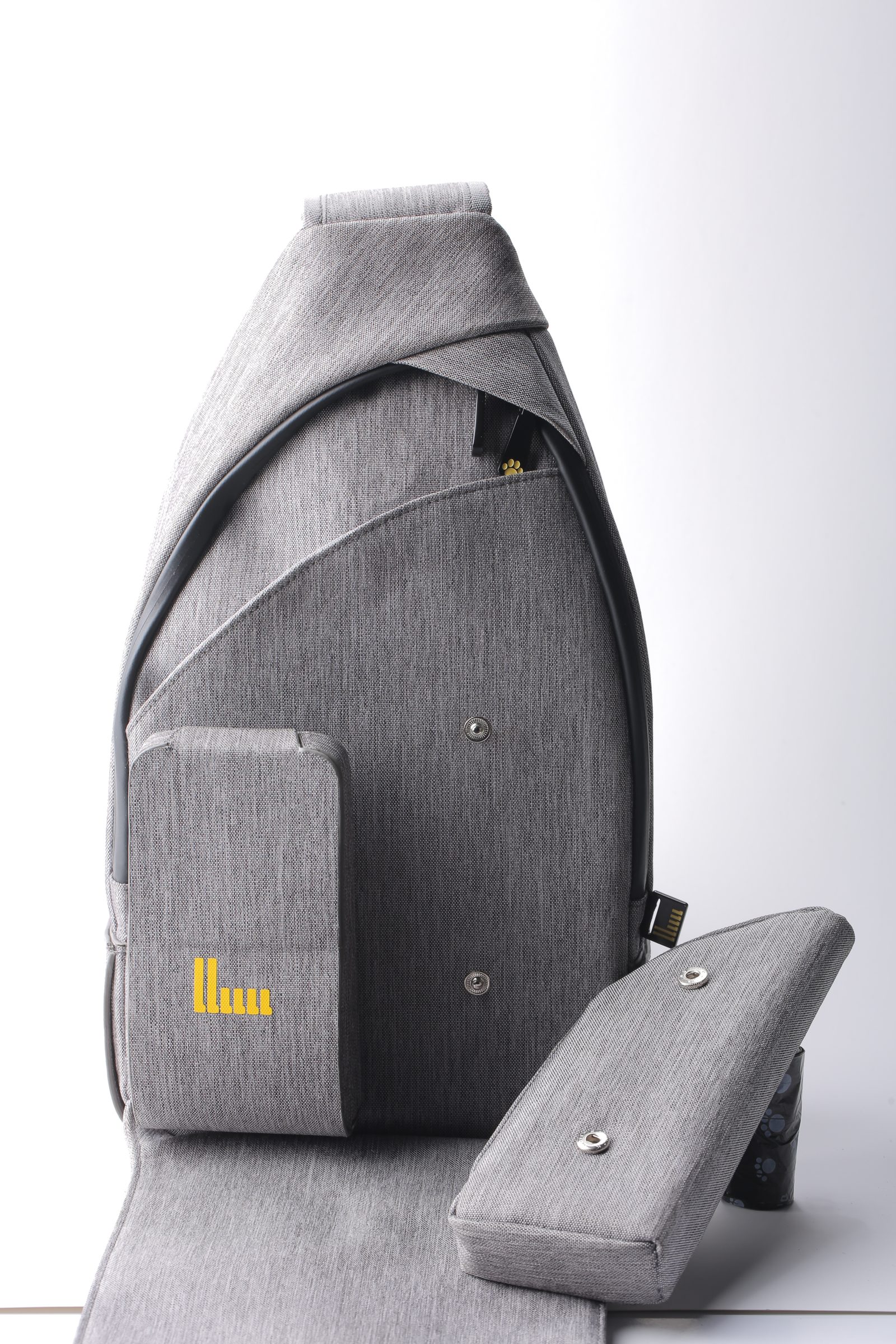 SixWalker Sling strap and cable routing detail